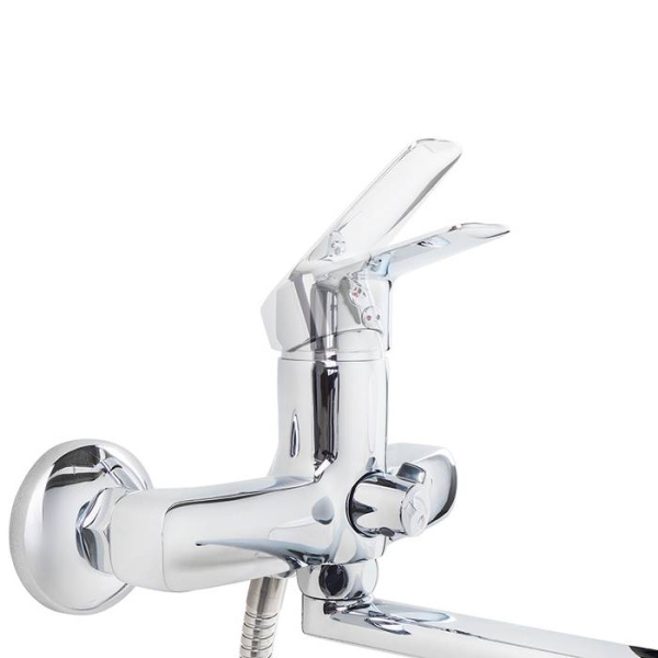 Смеситель для ванны с длинным изливом с керамическим дивертором, IDDIS Torr TORSBL2i10WA, хром